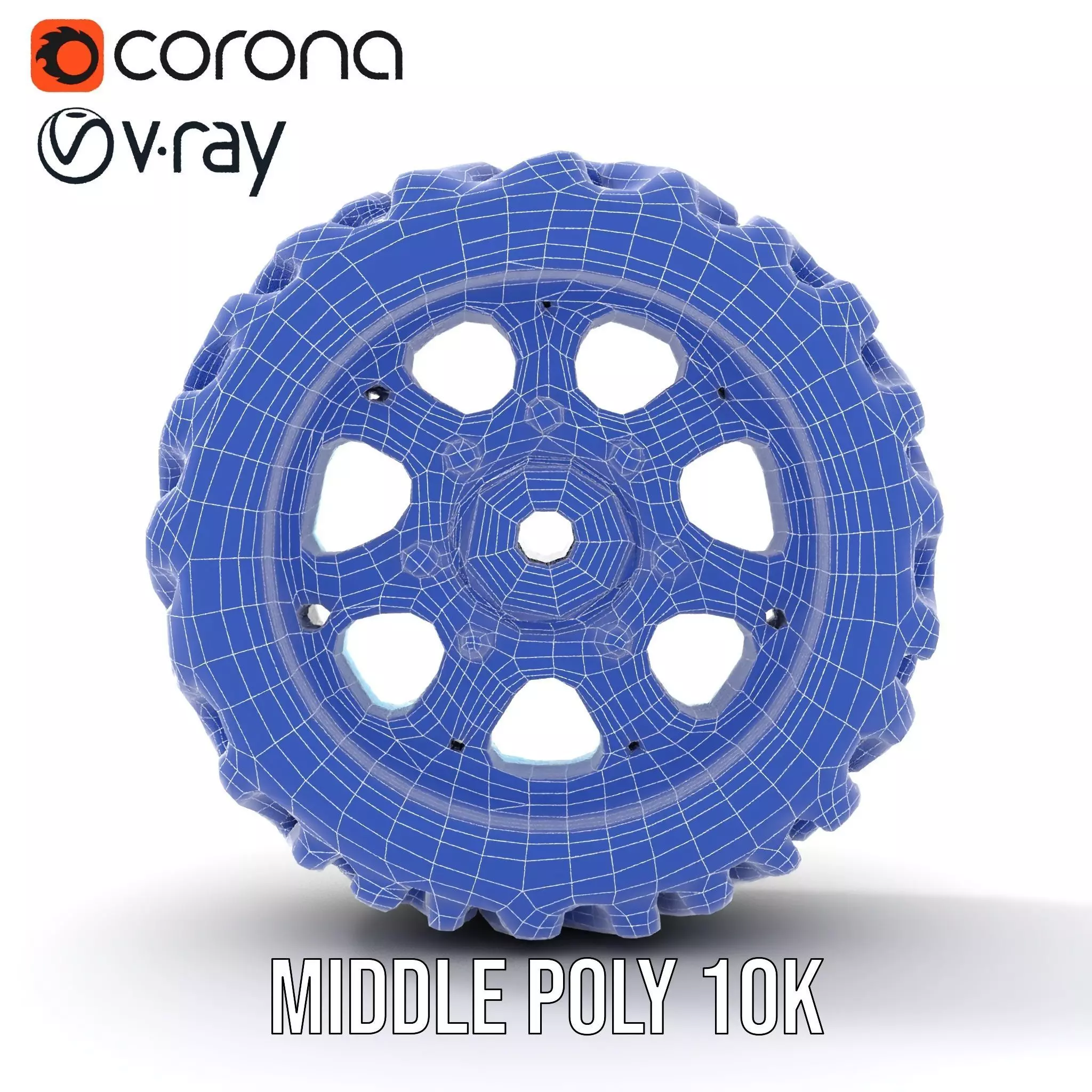 Heavy Duty OffRoad Wheel Model Pack Low-poly 3D model_25