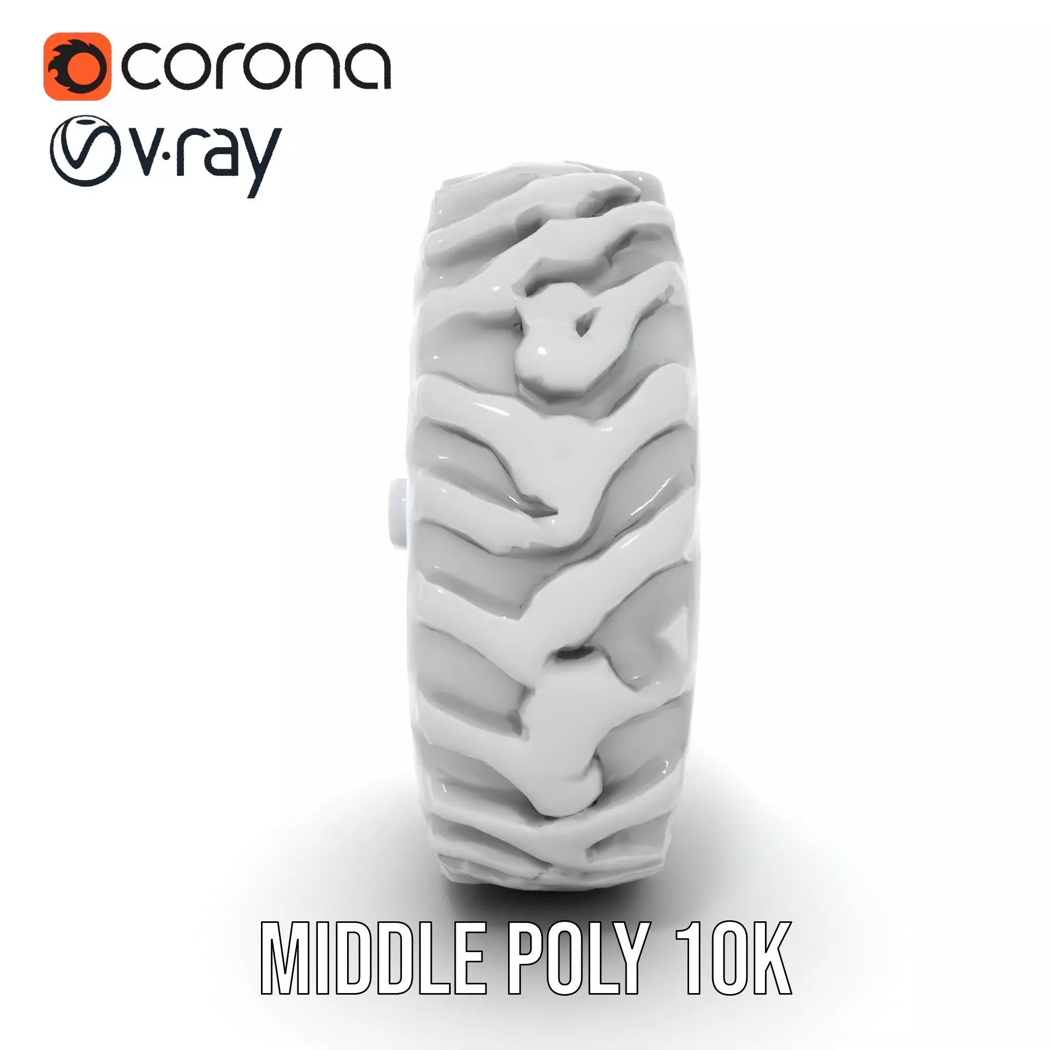 Heavy Duty OffRoad Wheel Model Pack Low-poly 3D model_12