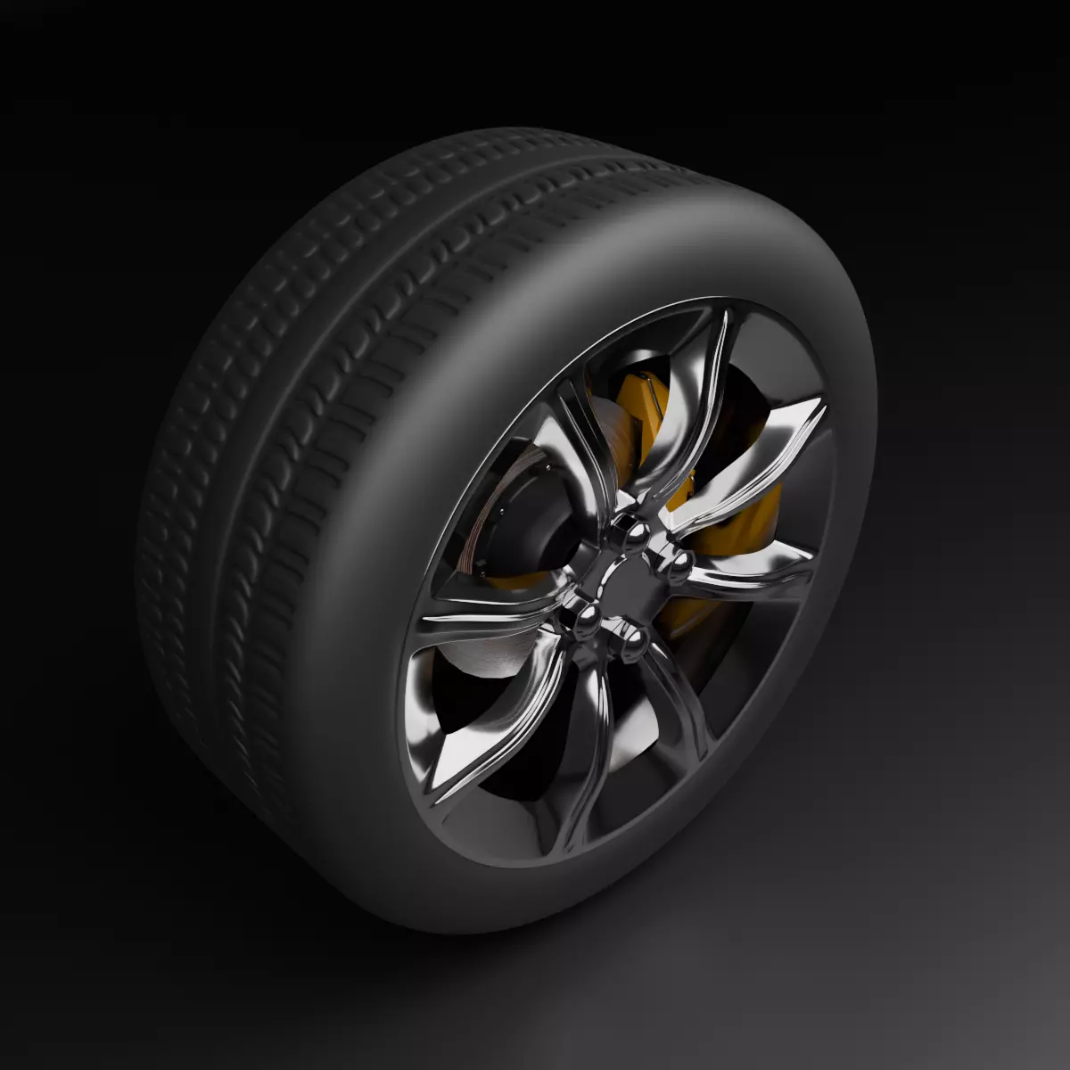 Wheel 3D model_0