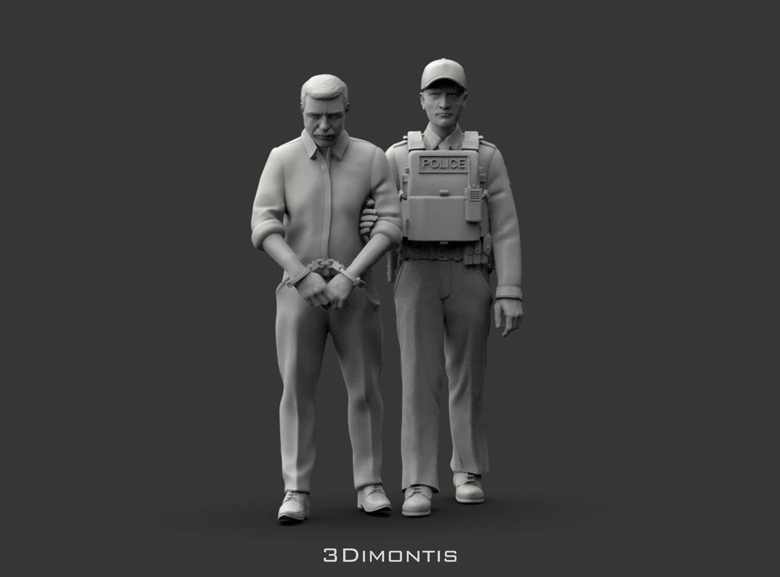 POLICE BANDIT ARREST 3D print model