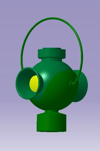 Green lantern 3D print model