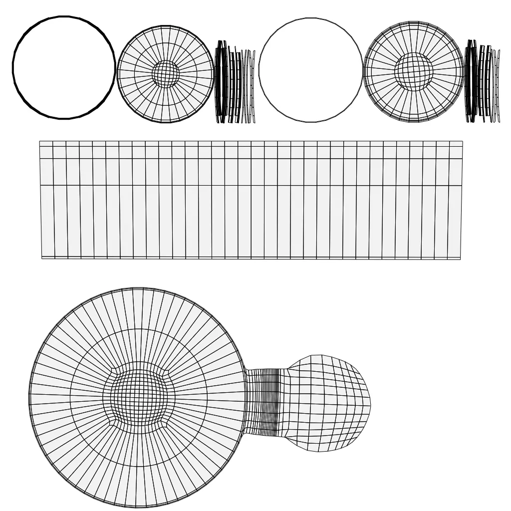 Aluminium Food can or Vaccum Tin can Low-poly 3D model_9