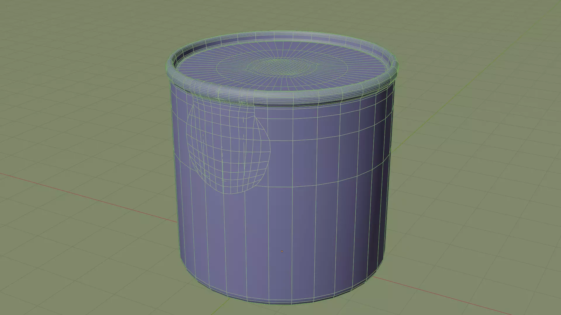 Aluminium Food can or Vaccum Tin can Low-poly 3D model_10