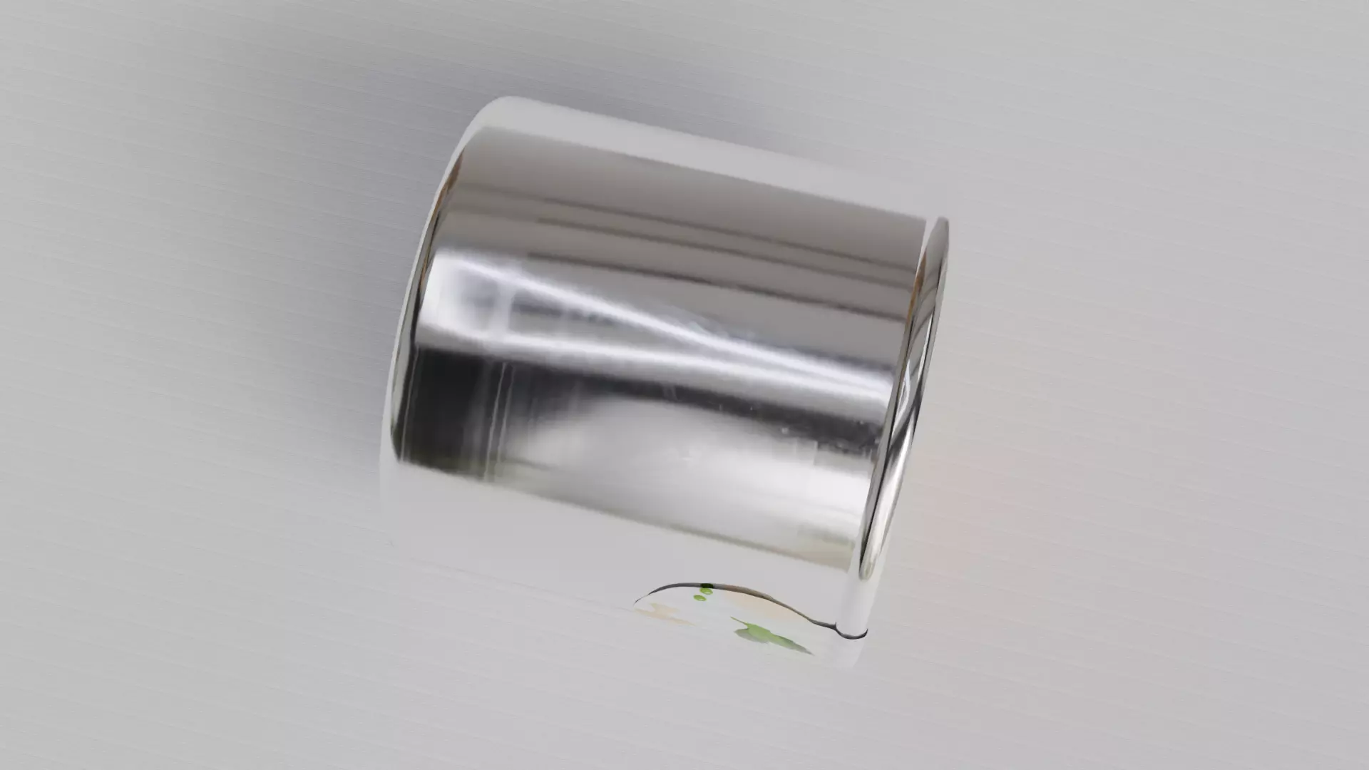 Aluminium Food can or Vaccum Tin can Low-poly 3D model_7