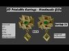 3D Printable Earrings Designs - Earring-24 Handmade Gift - DIY 3D print model_1