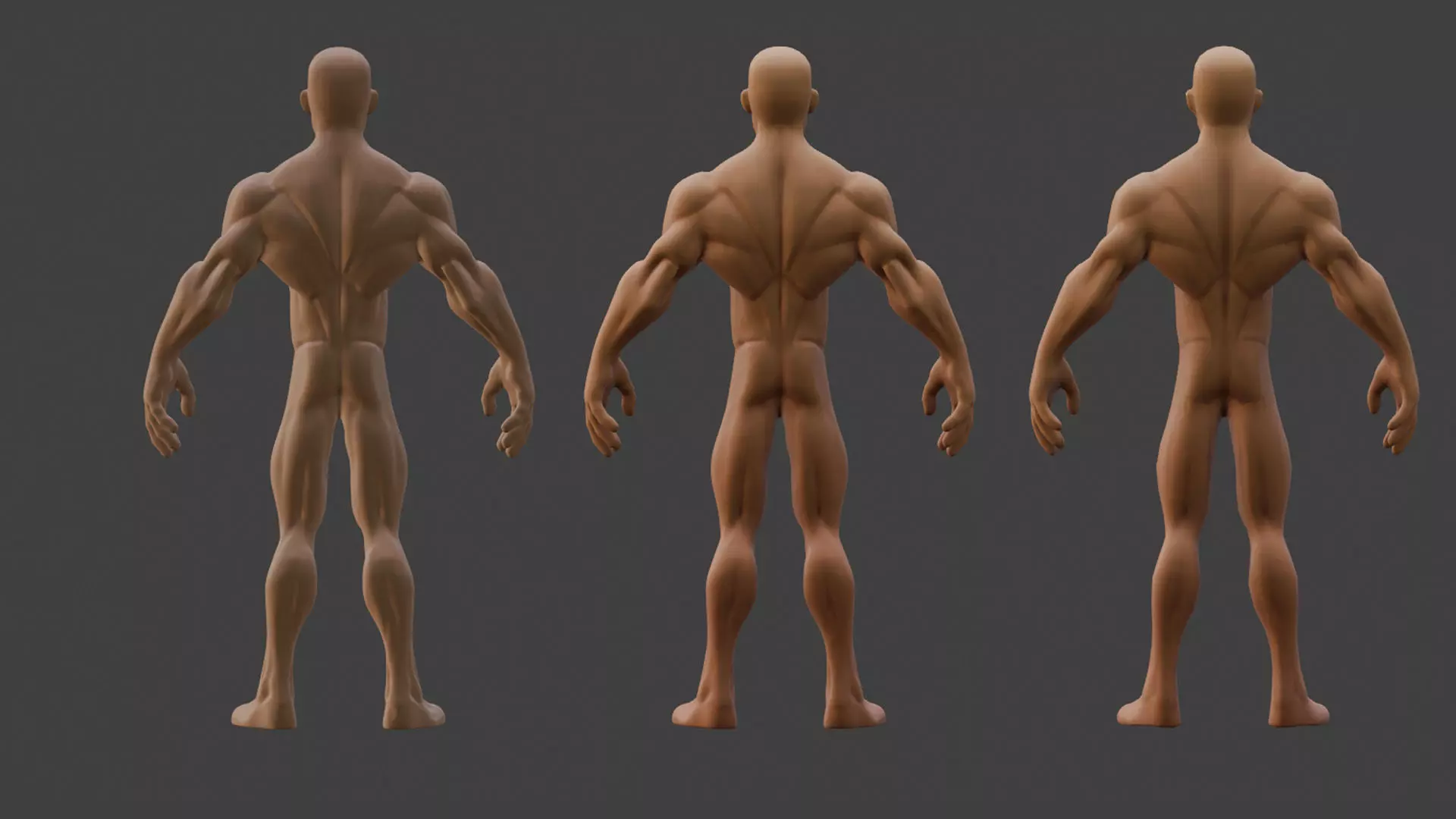 Stylized Male Base Character 3D model_11