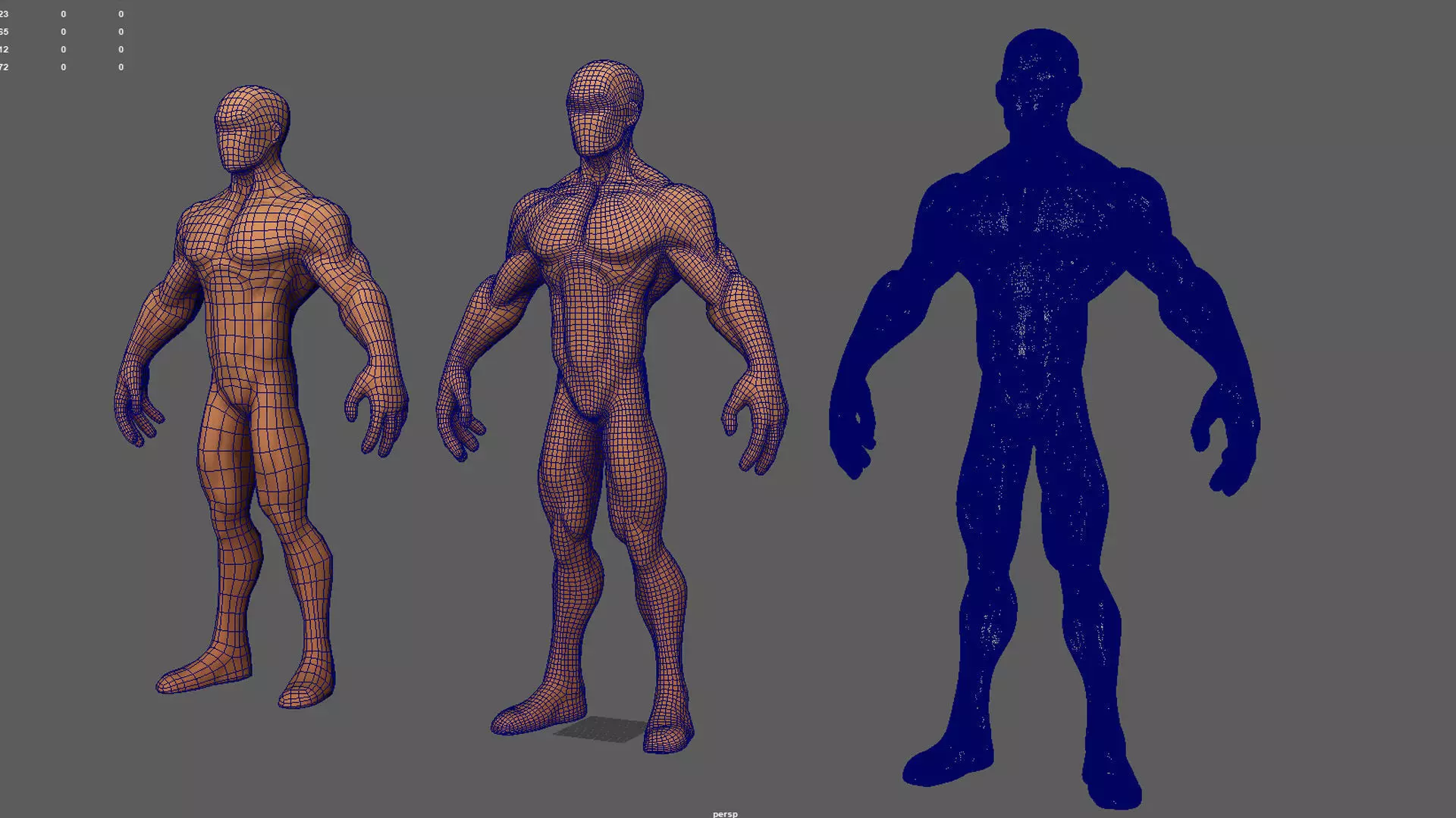 Stylized Male Base Character 3D model_12