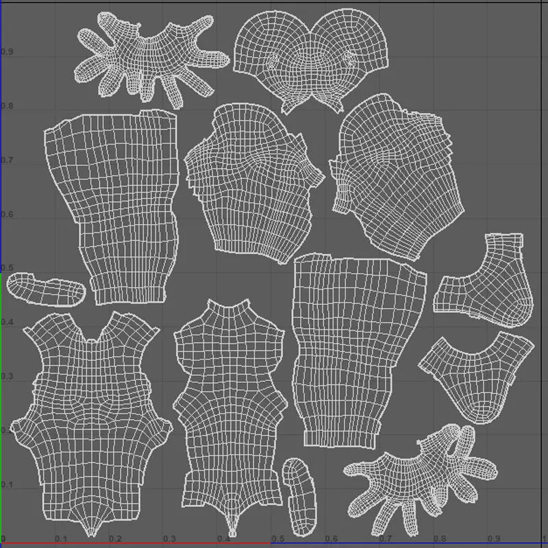 Stylized Male Base Character 3D model_16