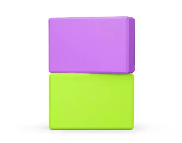 Two Yoga Blocks Mockup