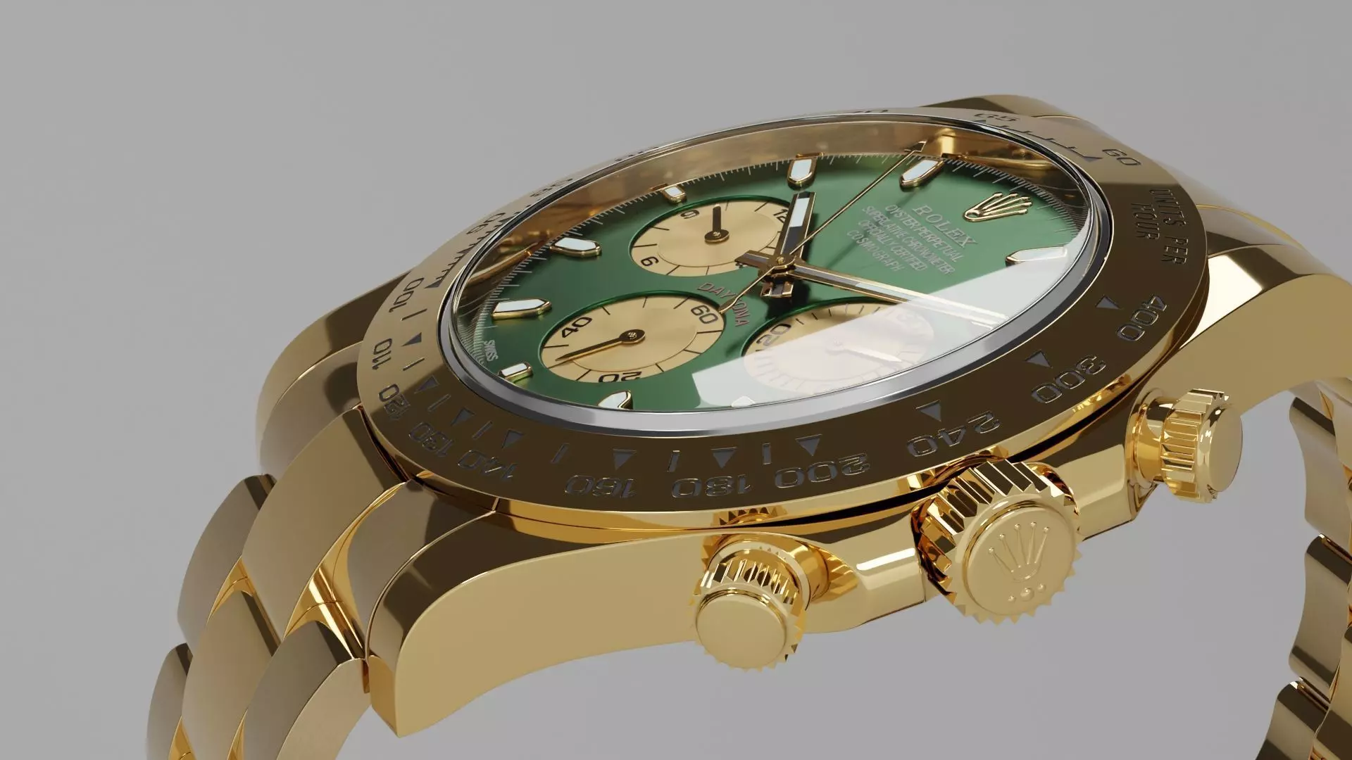 Rolex Daytona Luxury Watch Collection Low-poly 3D model_14