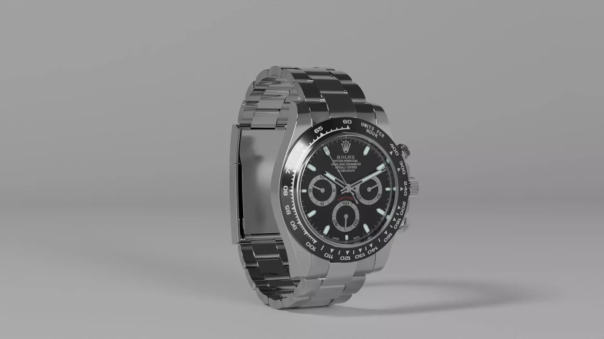 Rolex Daytona Luxury Watch Collection Low-poly 3D model_5