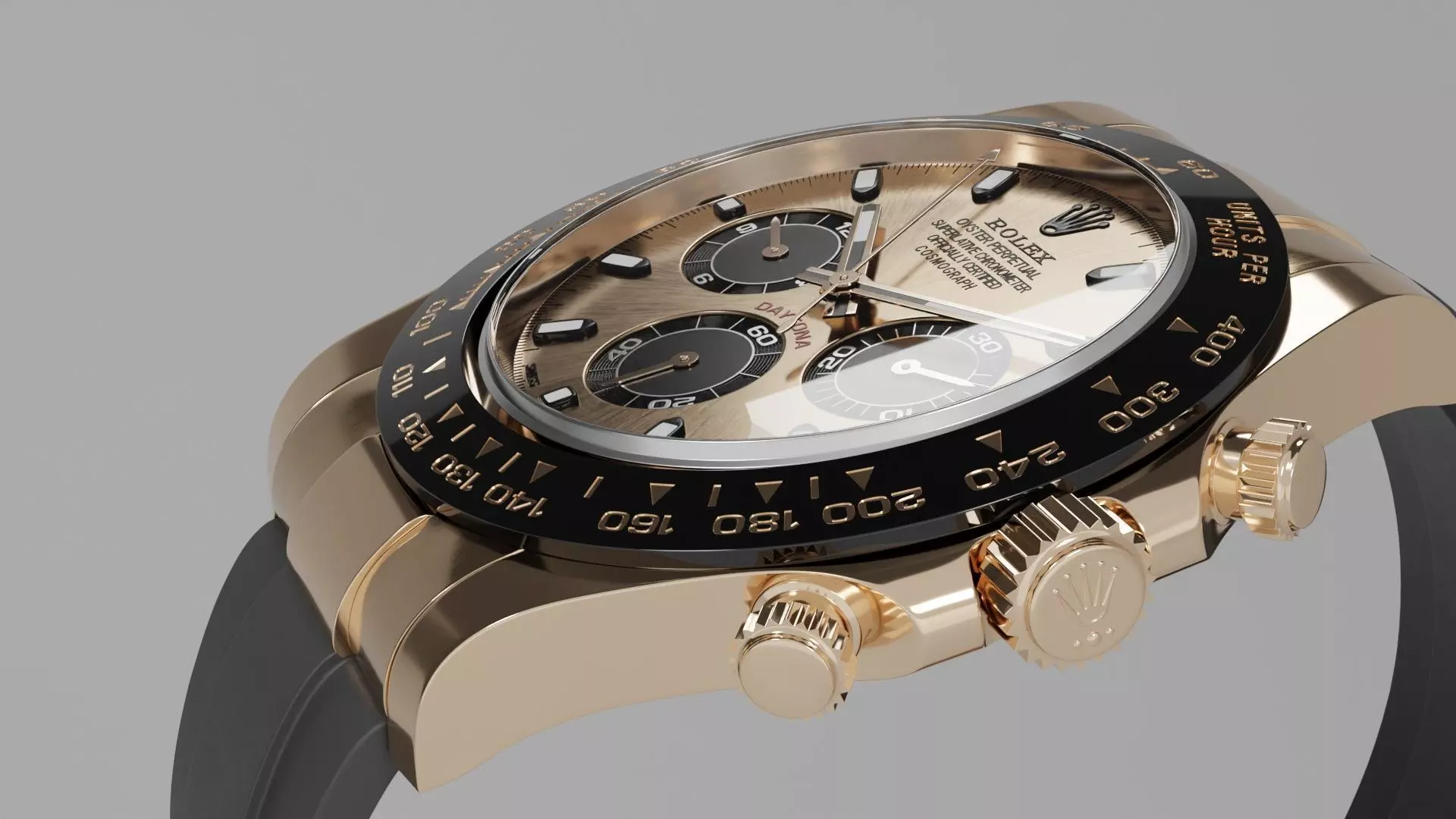Rolex Daytona Luxury Watch Collection Low-poly 3D model_11