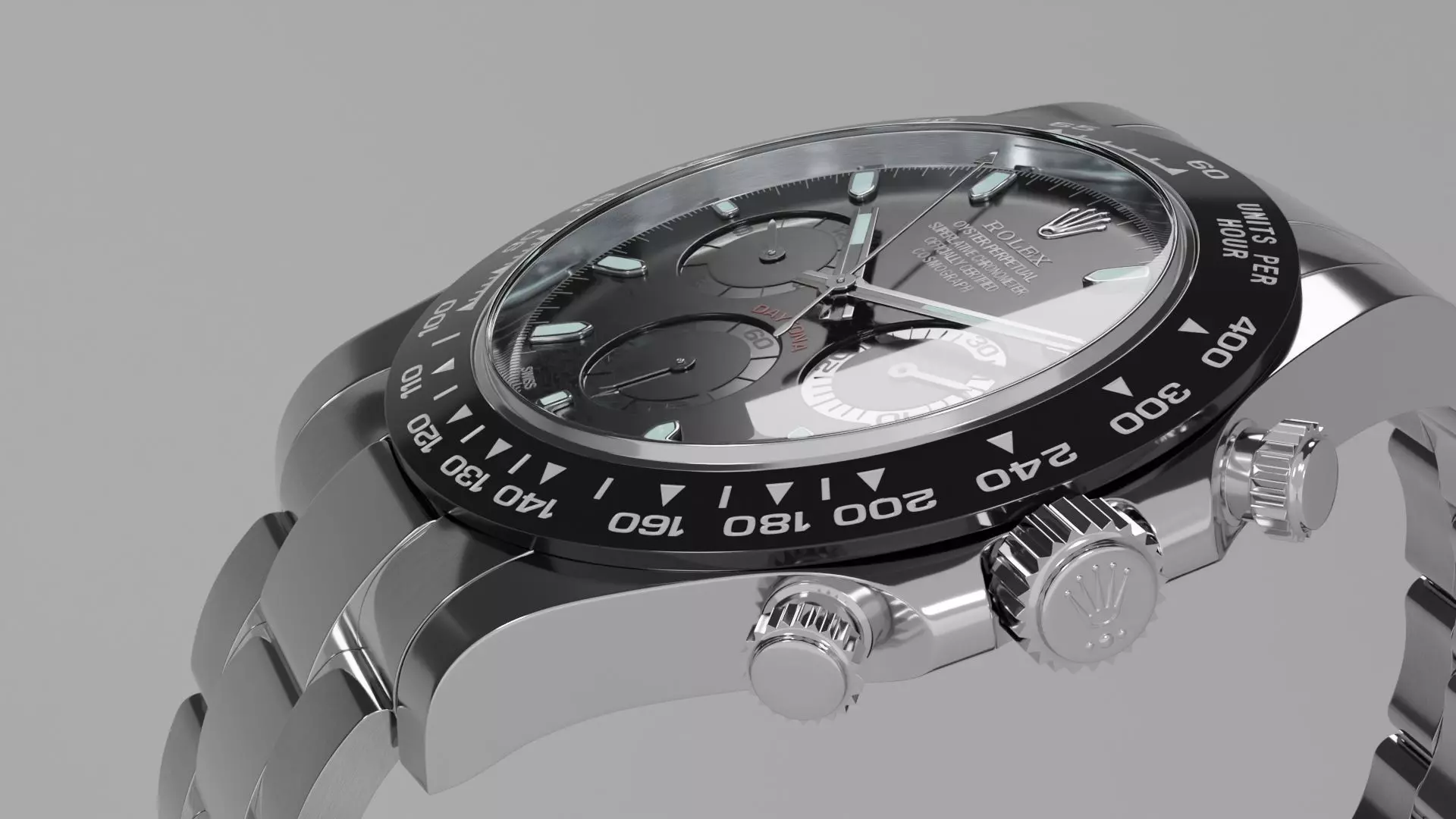 Rolex Daytona Luxury Watch Collection Low-poly 3D model_15