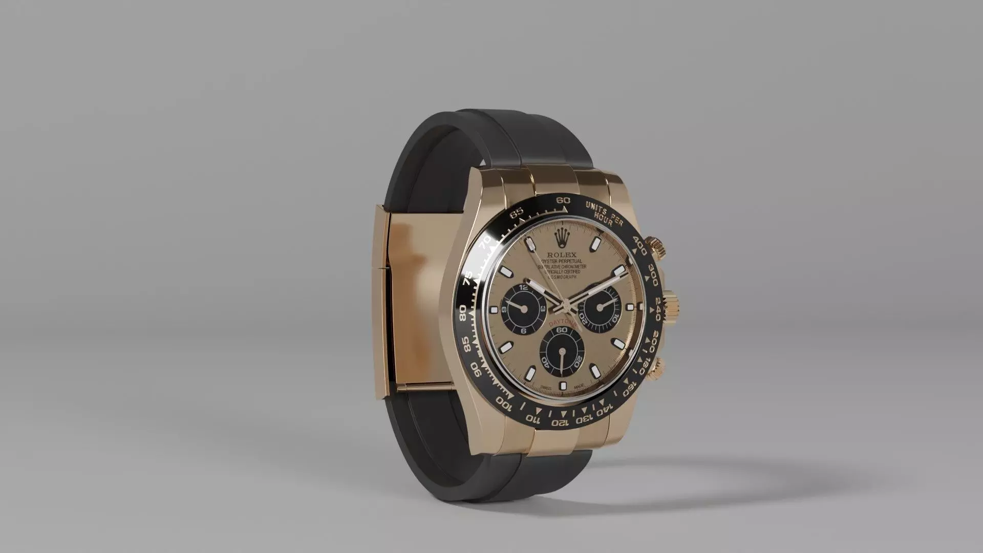 Rolex Daytona Luxury Watch Collection Low-poly 3D model_3