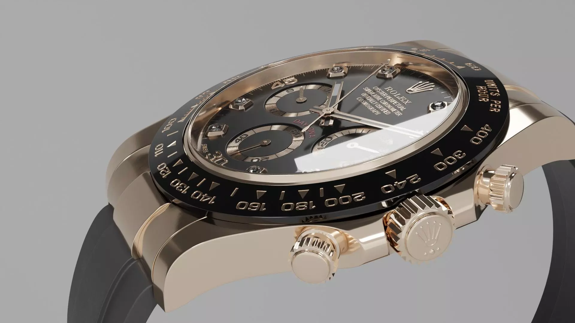 Rolex Daytona Luxury Watch Collection Low-poly 3D model_12