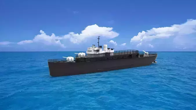  USS Barnegat United States Navy  3D print model