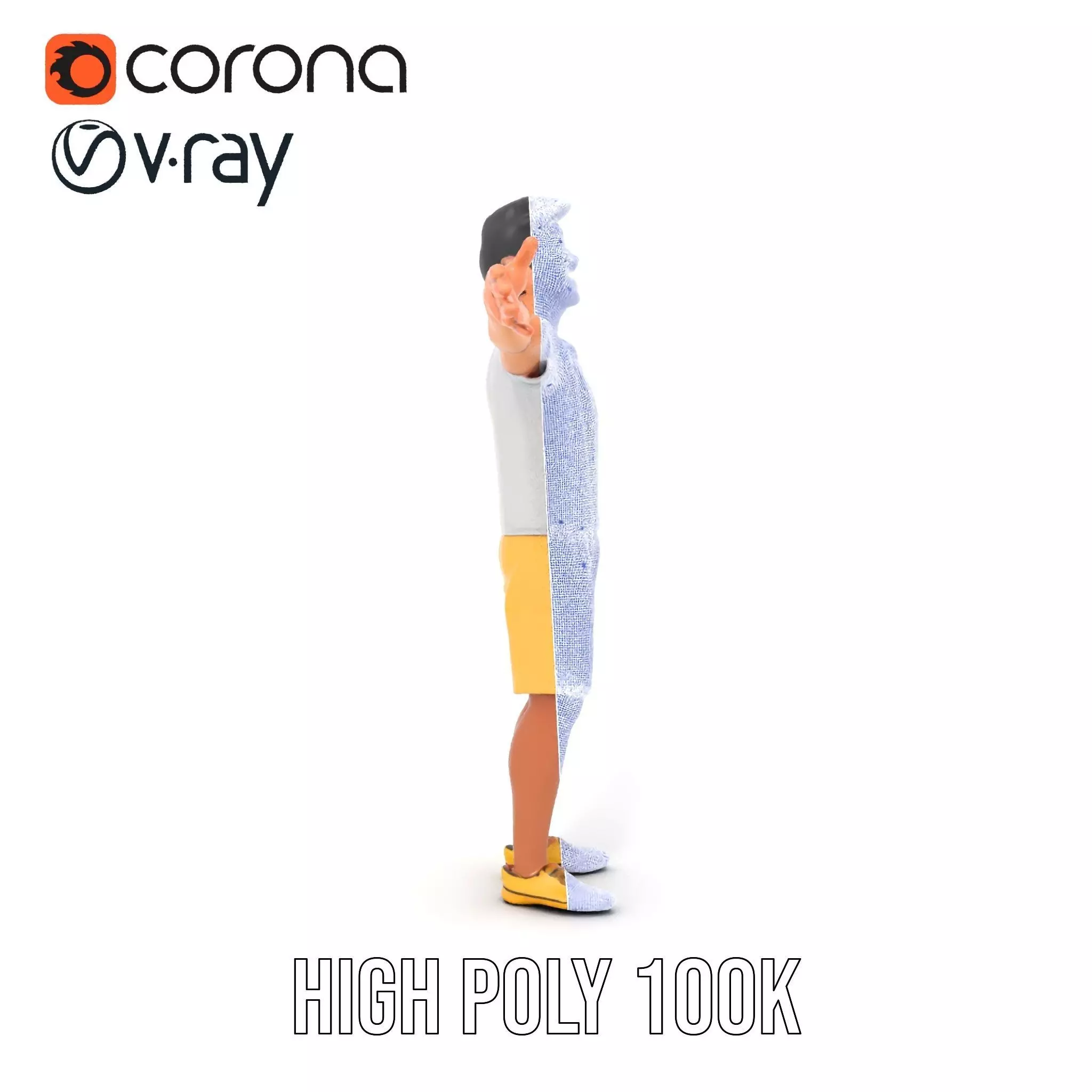 Animated Character Model Pack  Casual Outfit Low-poly 3D model_29