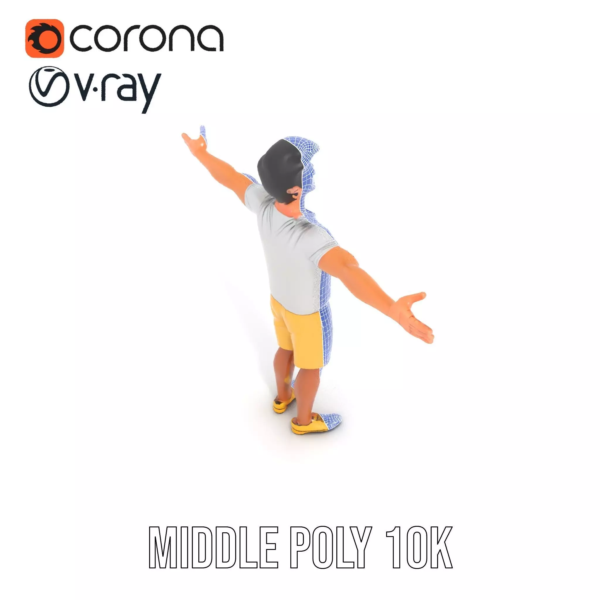 Animated Character Model Pack  Casual Outfit Low-poly 3D model_30