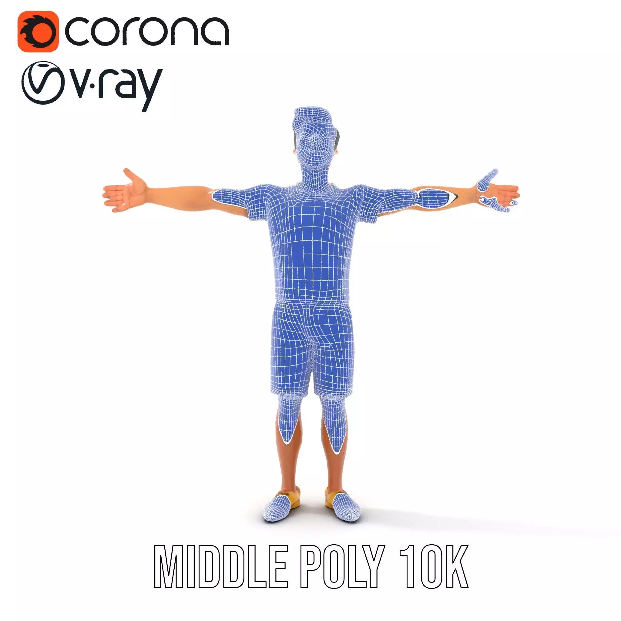 Animated Character Model Pack  Casual Outfit Low-poly 3D model_27