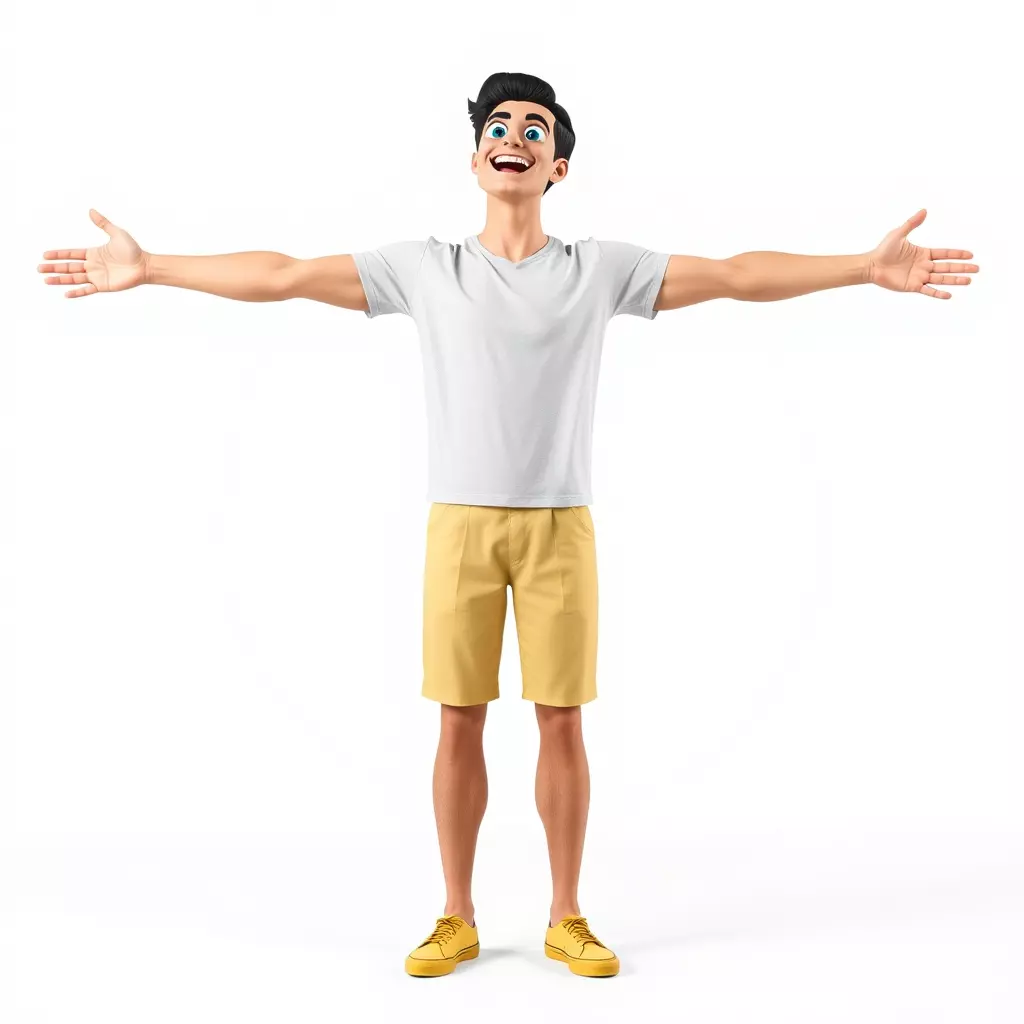 Animated Character Model Pack  Casual Outfit Low-poly 3D model_3