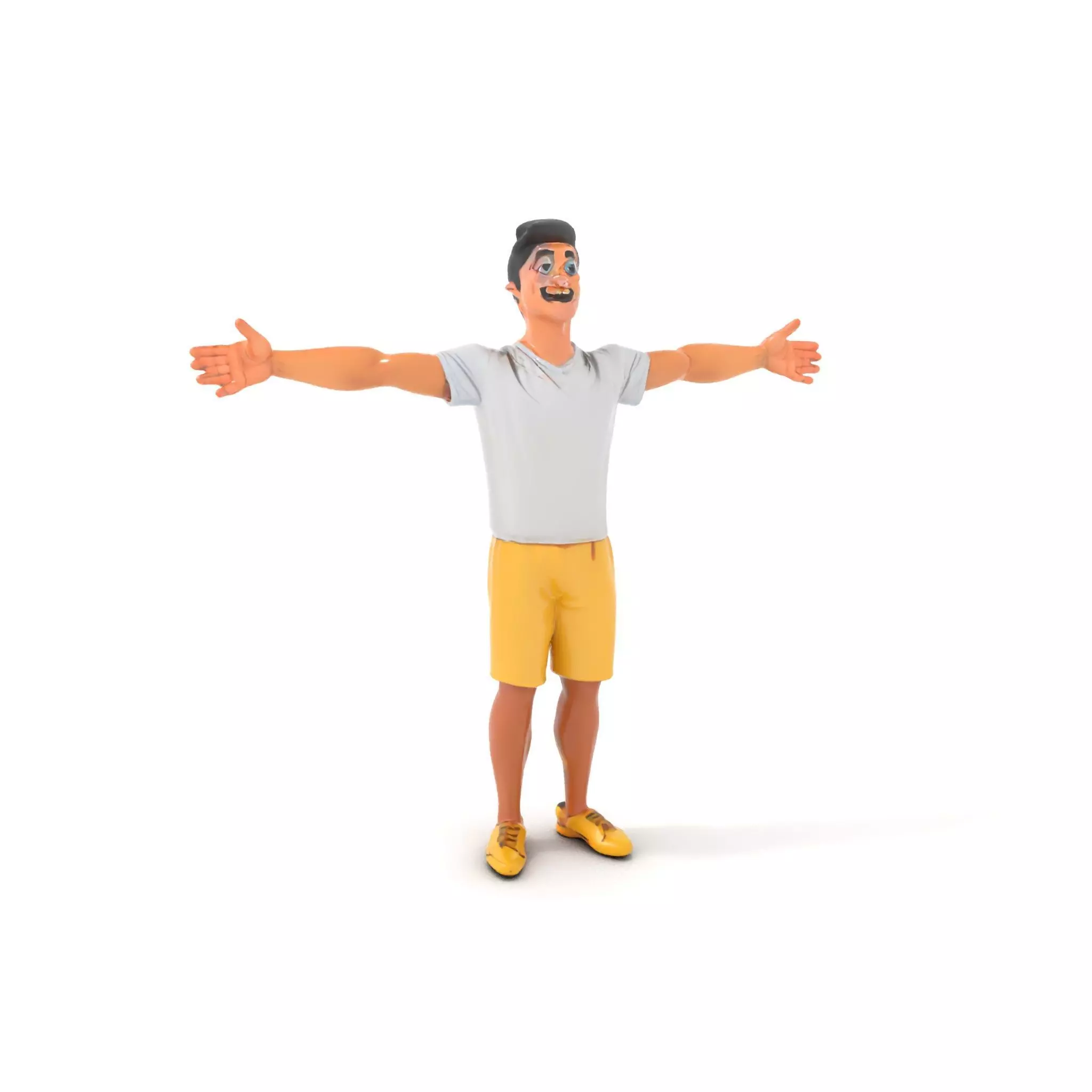 Animated Character Model Pack  Casual Outfit Low-poly 3D model_0