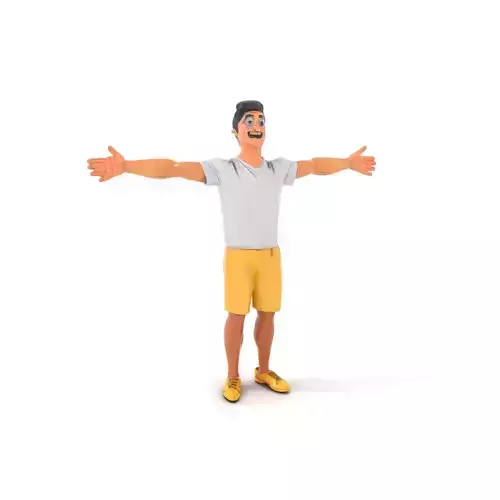 Animated Character Model Pack  Casual Outfit Low-poly 3D model
