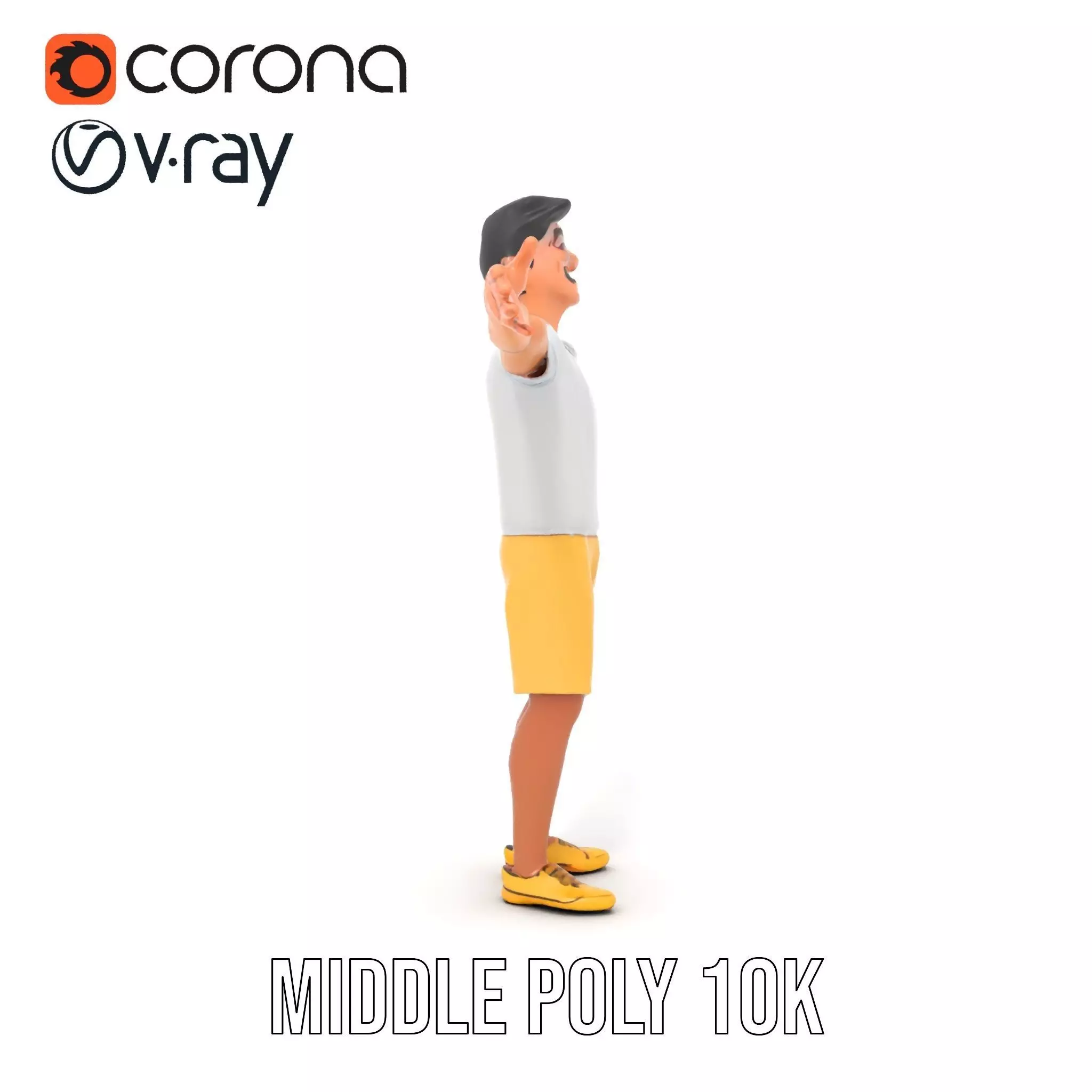 Animated Character Model Pack  Casual Outfit Low-poly 3D model_24