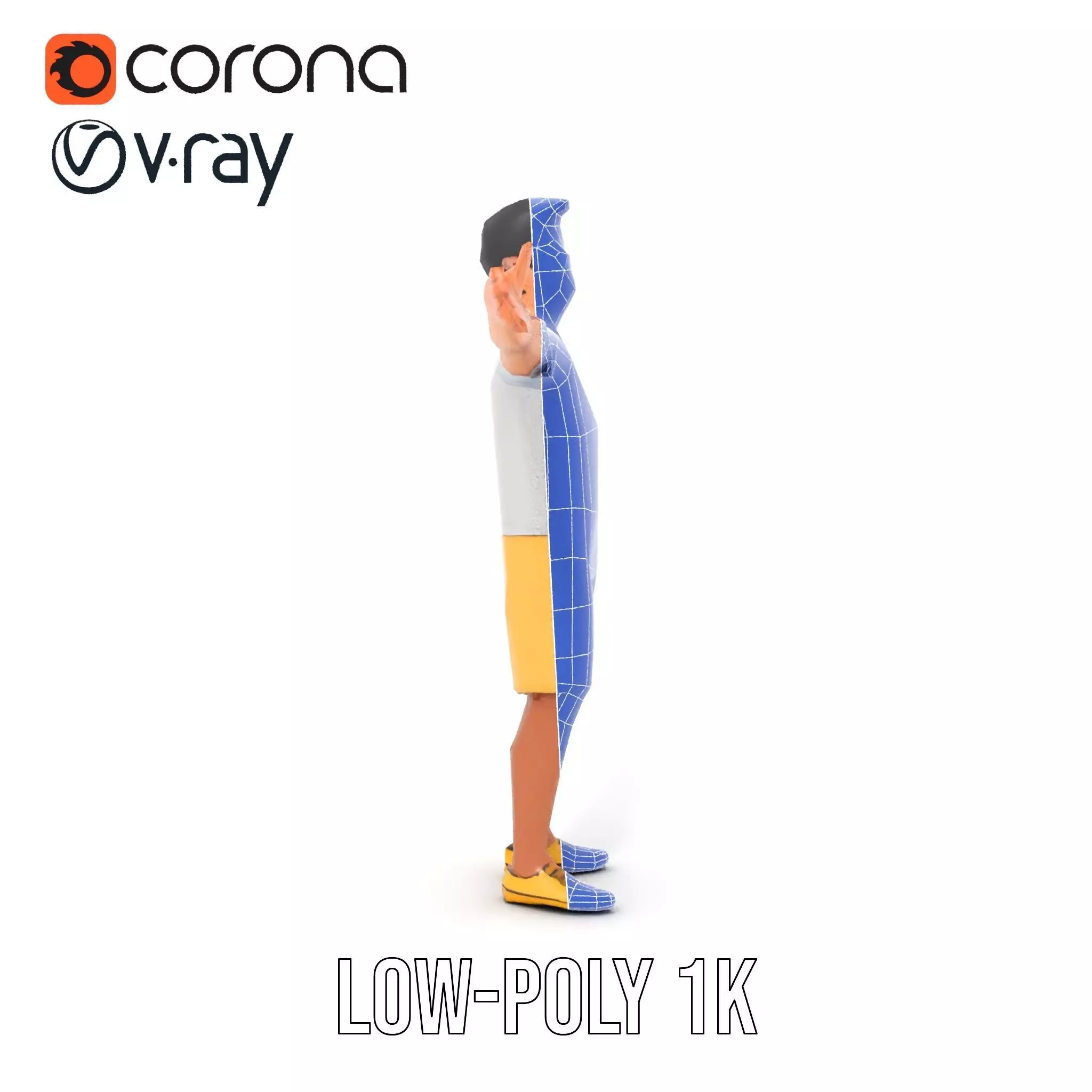 Animated Character Model Pack  Casual Outfit Low-poly 3D model_14