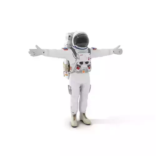 Astronaut Suit model pack with detailed textures Low-poly 3D model