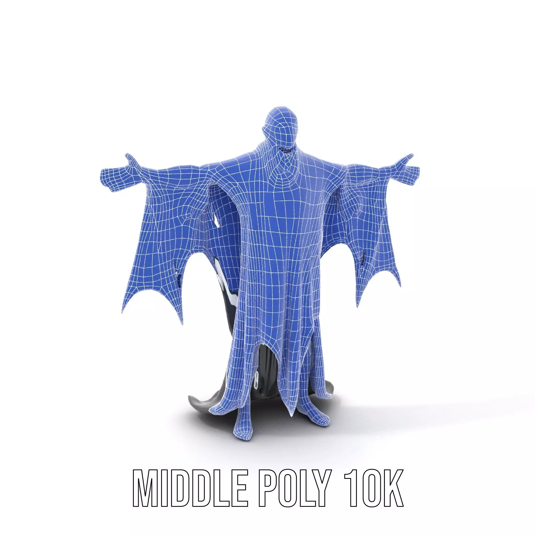 Gothic Skeleton Figure with Cape Model Pack Low-poly 3D model_30