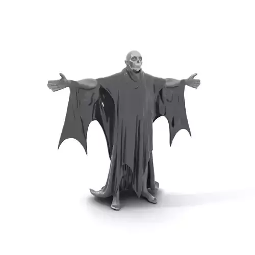 Gothic Skeleton Figure with Cape Model Pack