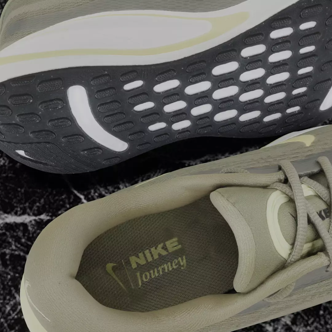 NIKE JOURNEY RUN 3D SHOES Low-poly 3D model_12