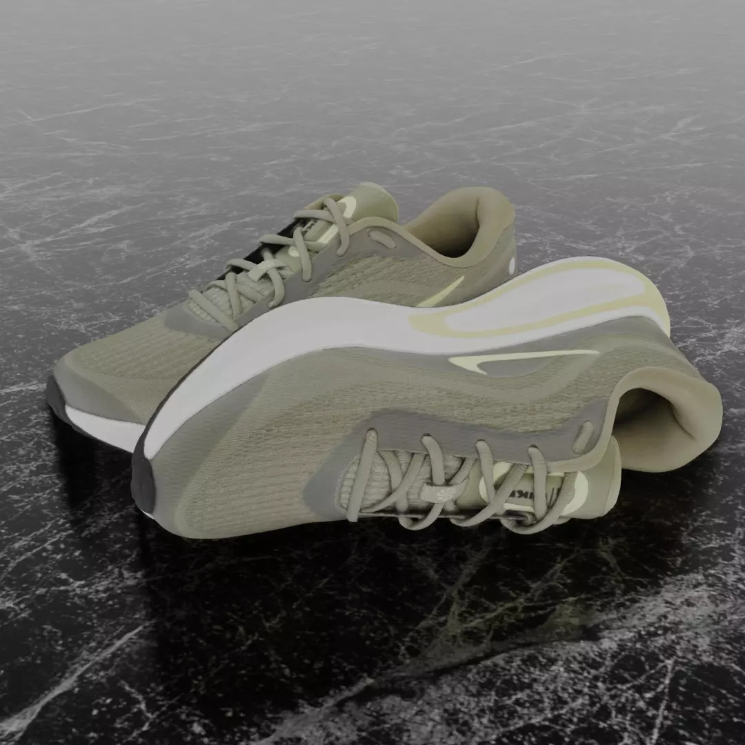 NIKE JOURNEY RUN 3D SHOES Low-poly 3D model_1