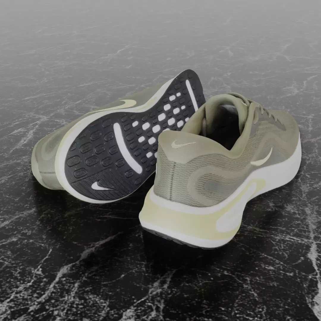 NIKE JOURNEY RUN 3D SHOES Low-poly 3D model_5