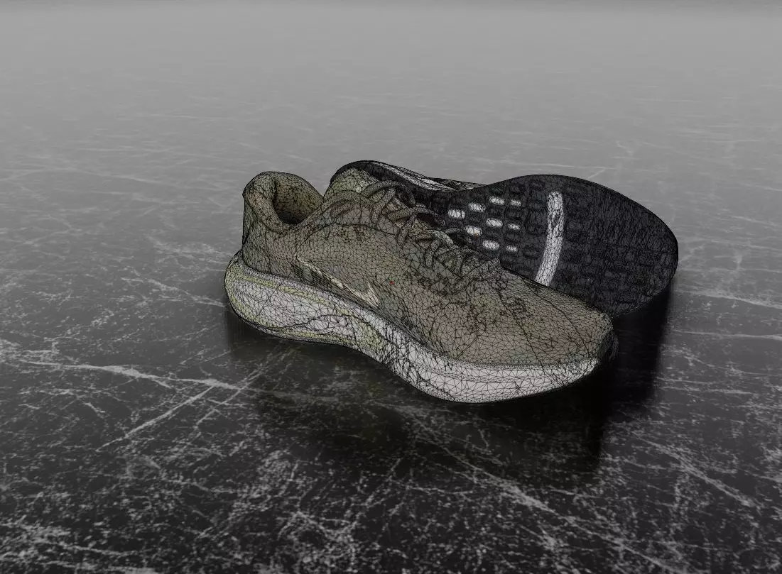 NIKE JOURNEY RUN 3D SHOES Low-poly 3D model_14