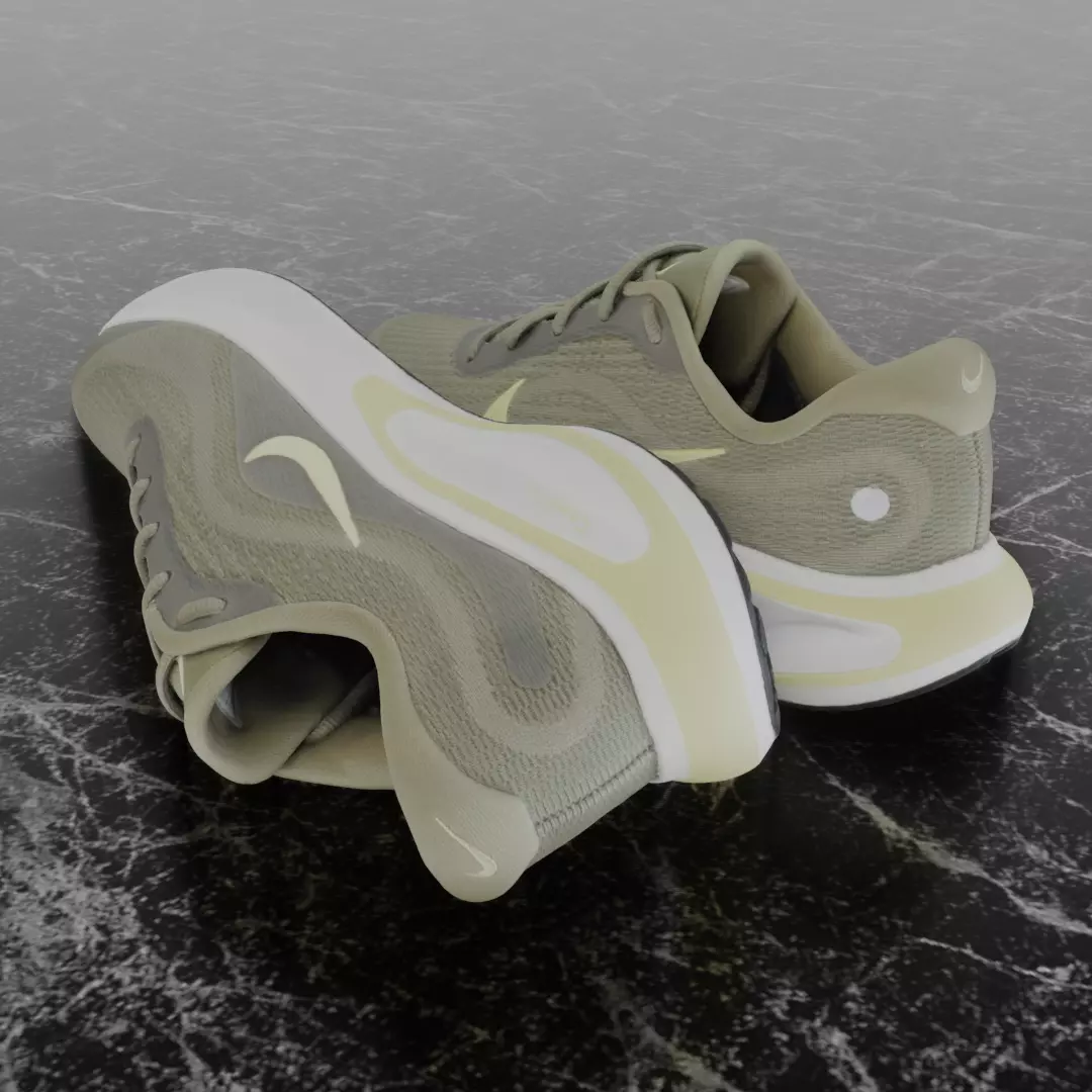 NIKE JOURNEY RUN 3D SHOES Low-poly 3D model_6