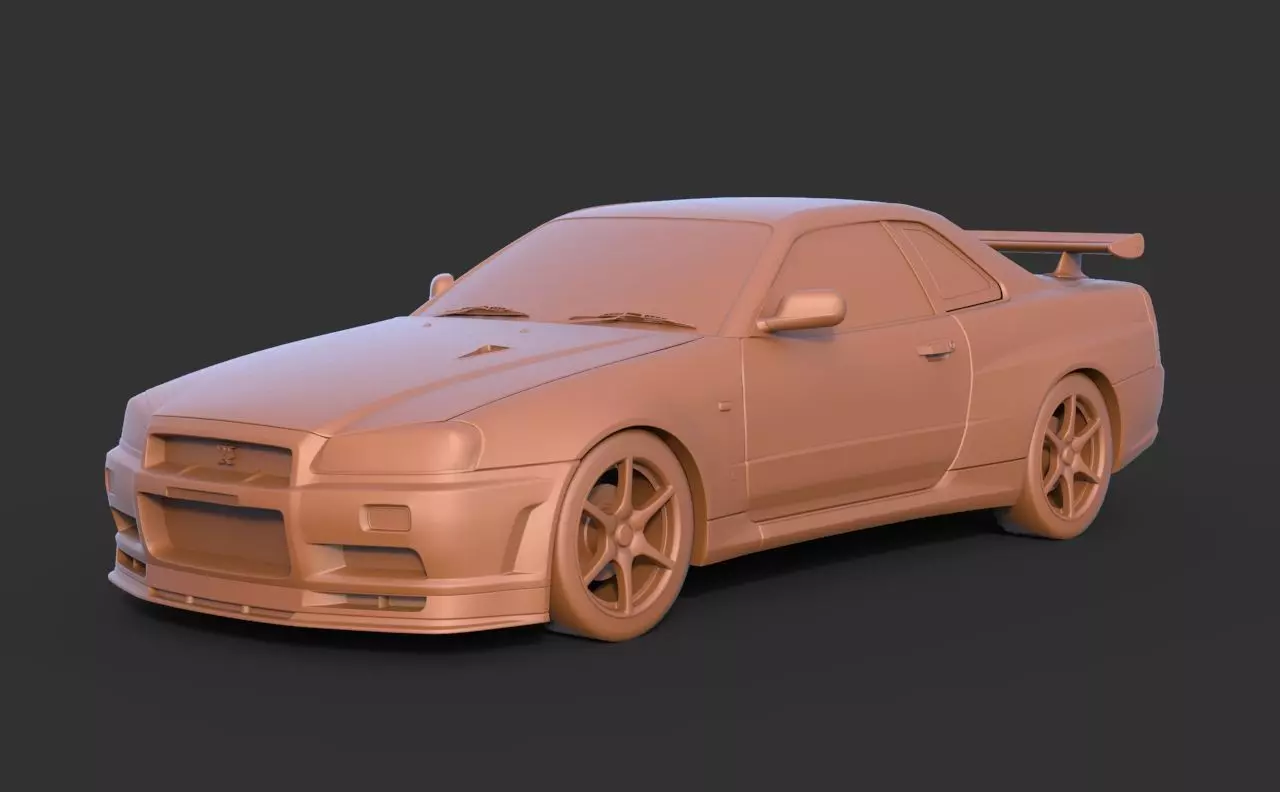 NISSAN SKYLINE GT-R R34 3D print model