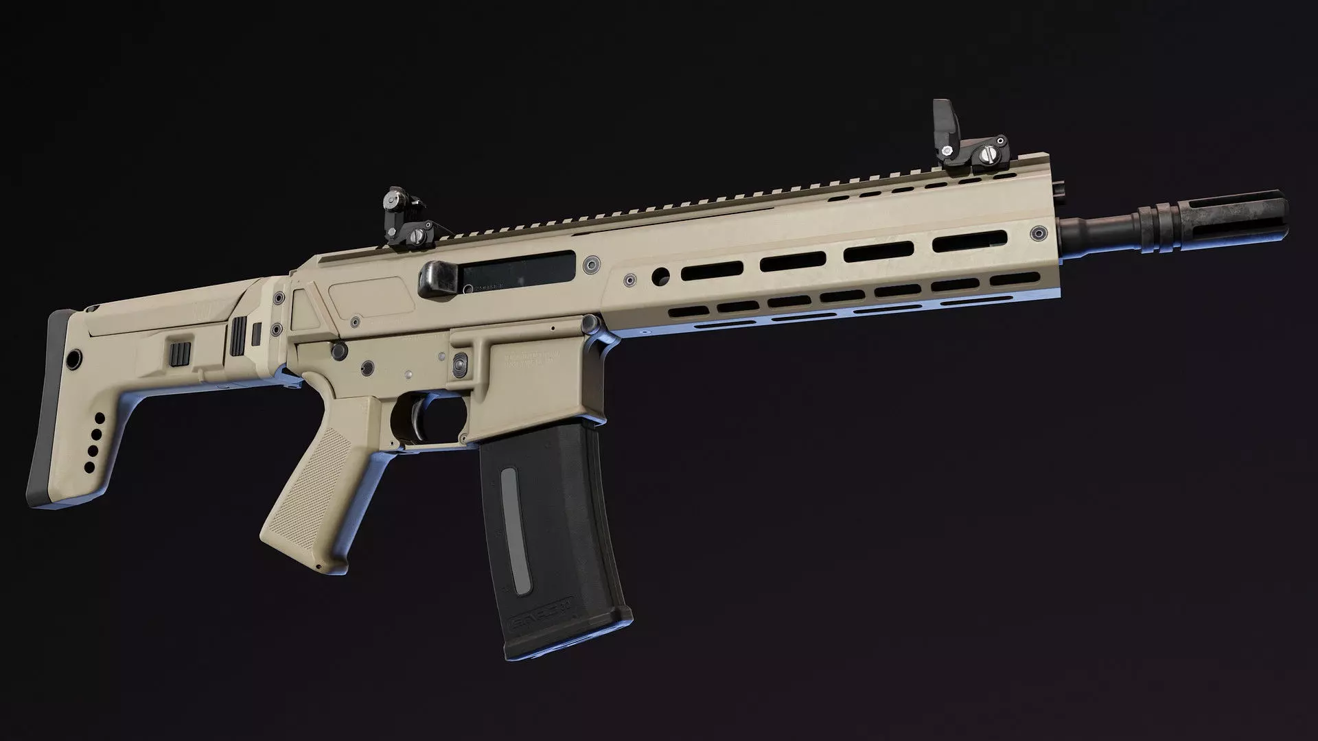 JAKL Rifle Low-poly 3D model_5