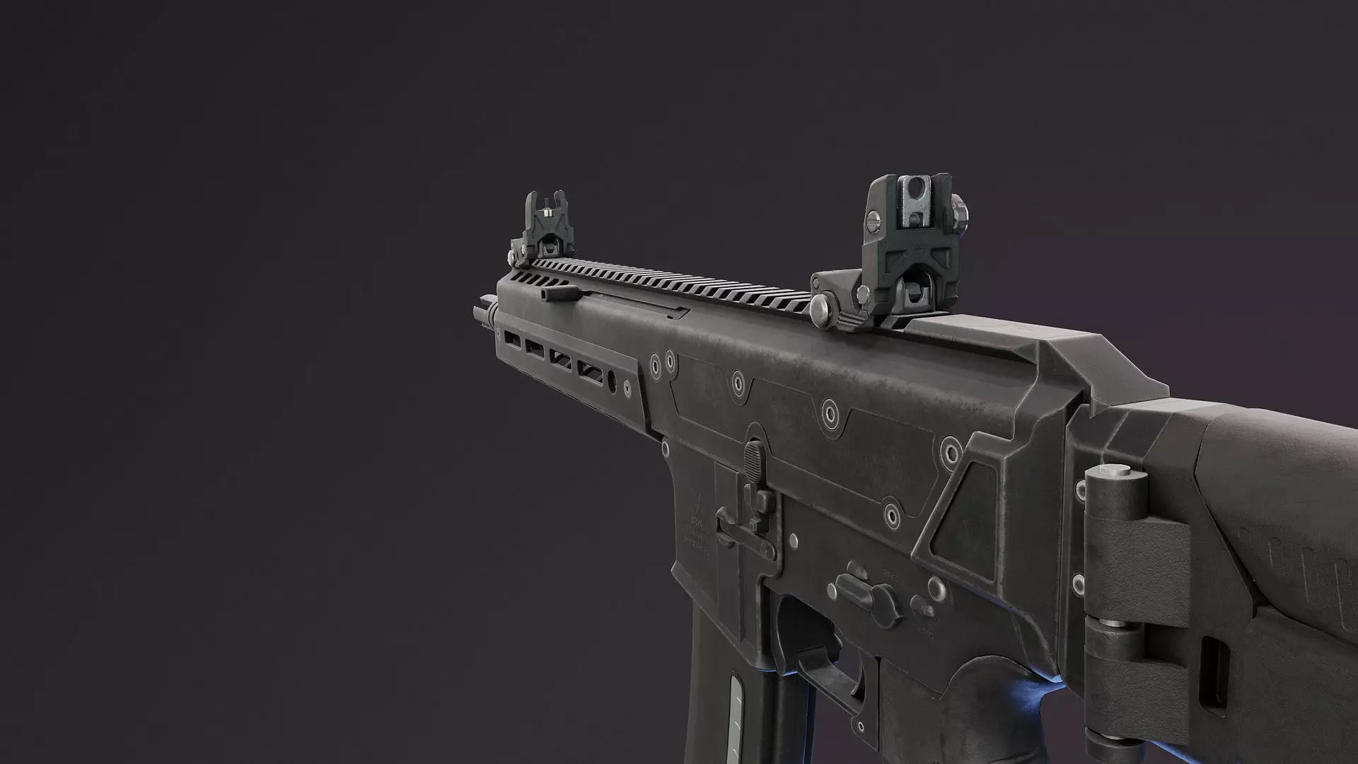 JAKL Rifle Low-poly 3D model_8