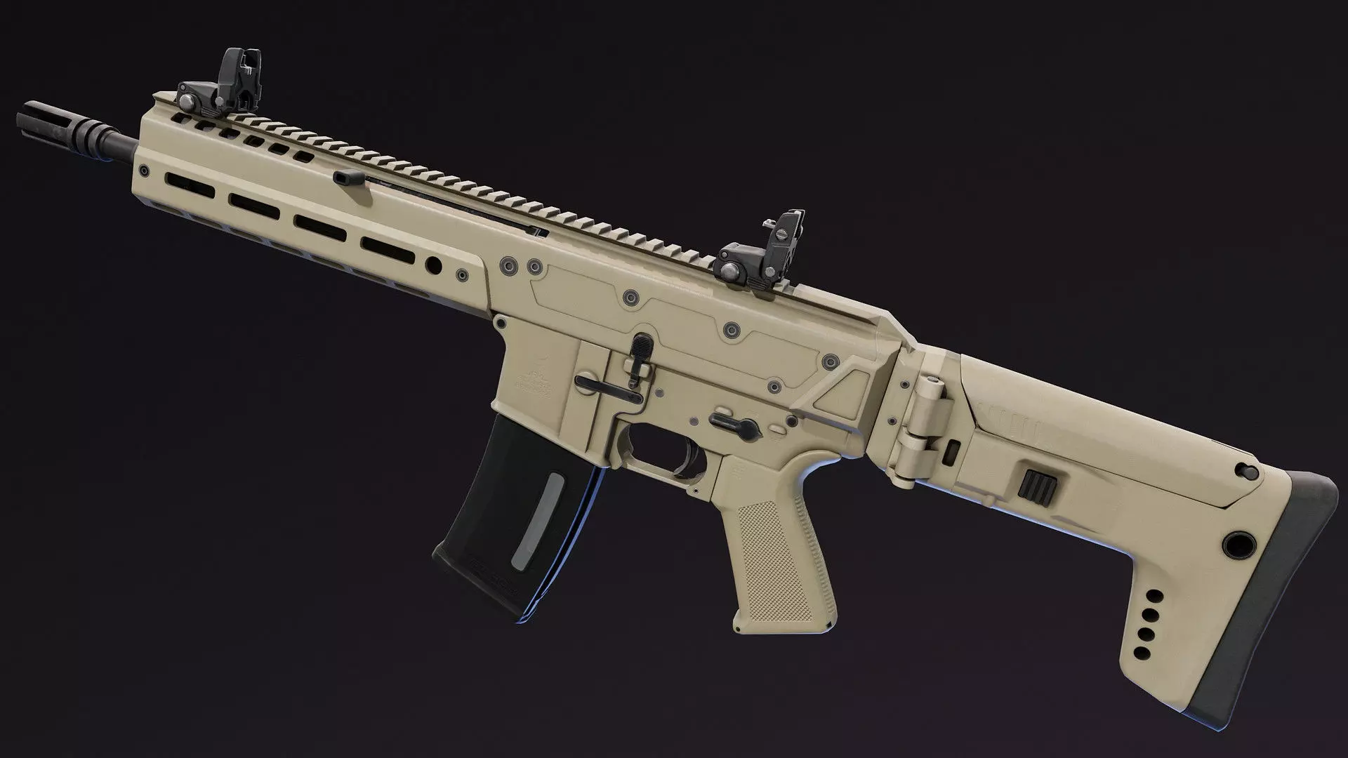 JAKL Rifle Low-poly 3D model_2