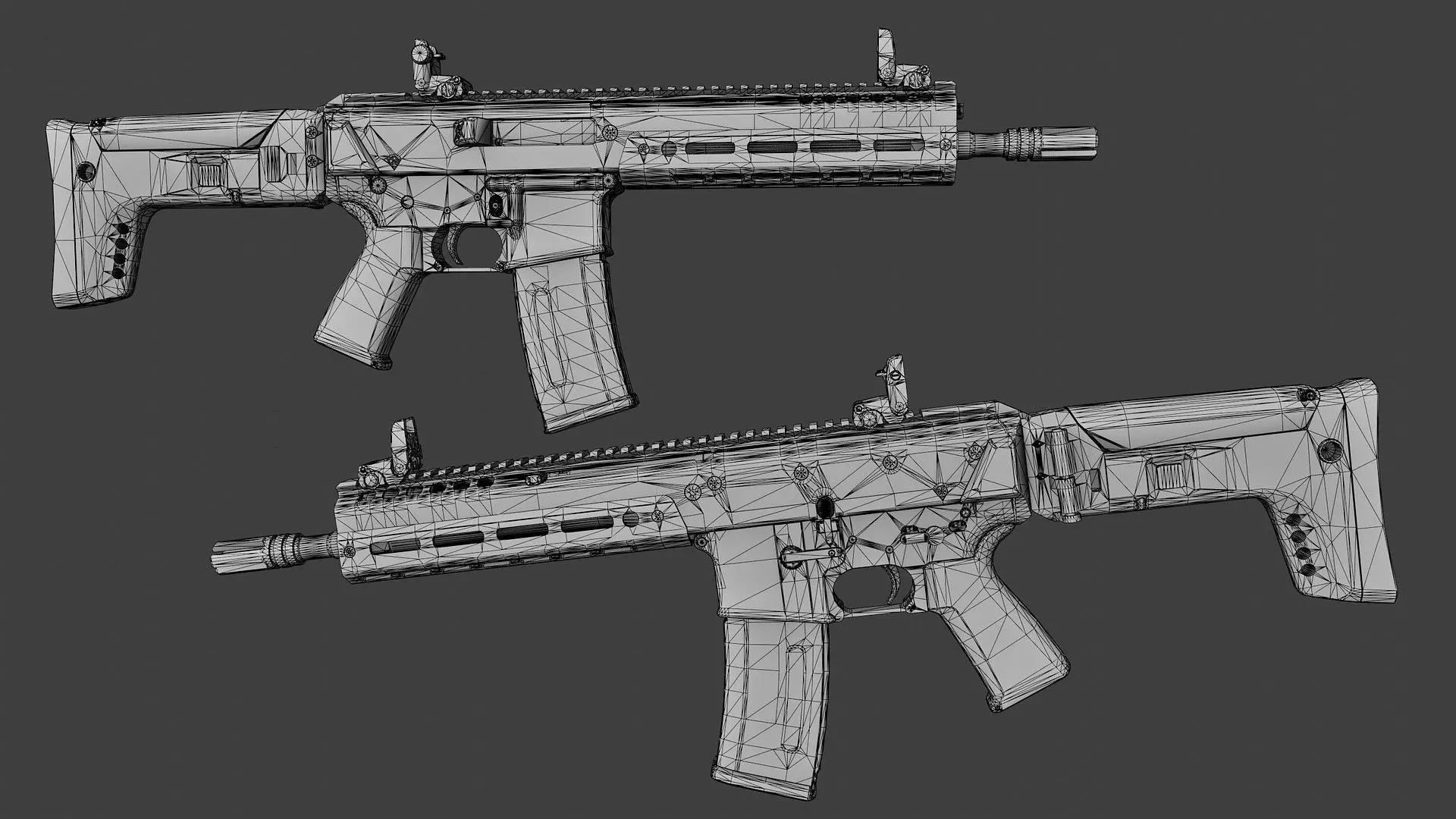 JAKL Rifle Low-poly 3D model_10