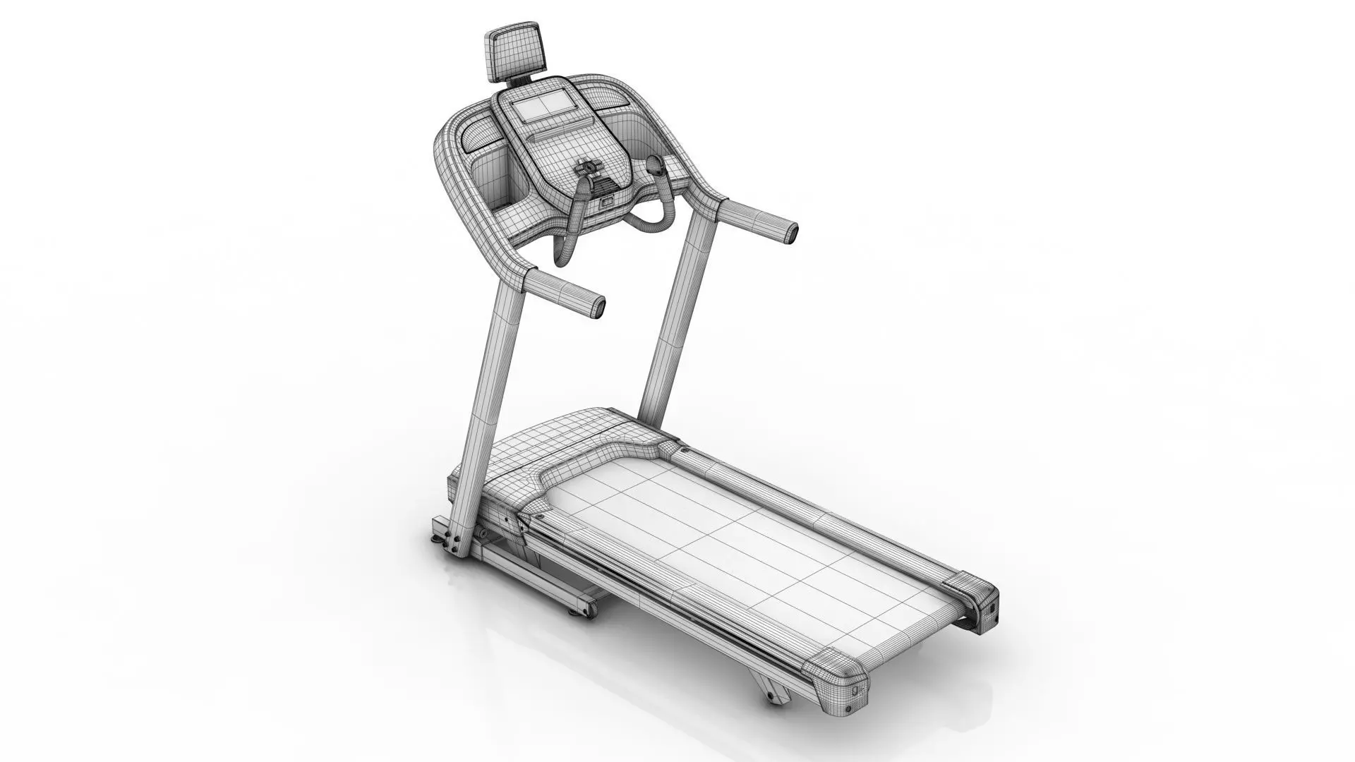 Horizon Fitness Treadmill 3D model_12