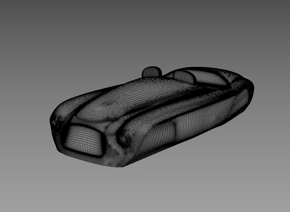The silhouette of the car 1948 Ferrari 166 MM Barchetta 3D print model_2