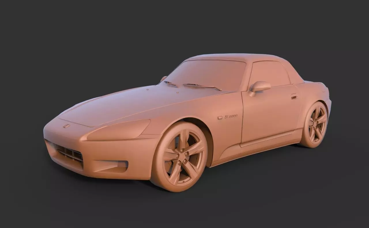 Honda S2000 3D print model