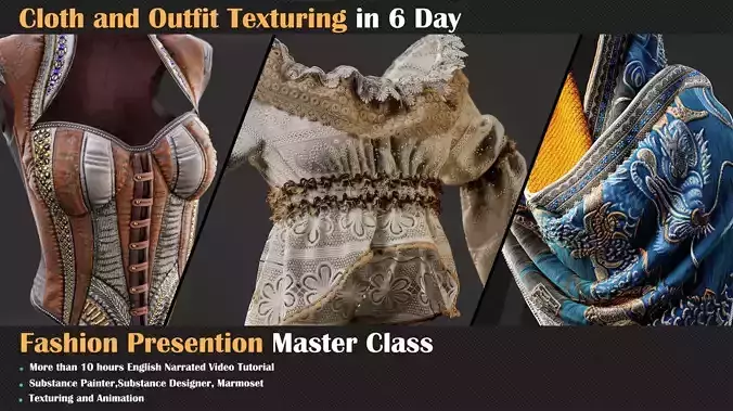 Cloth and Outfit Texturing in 6 Days - Master Class