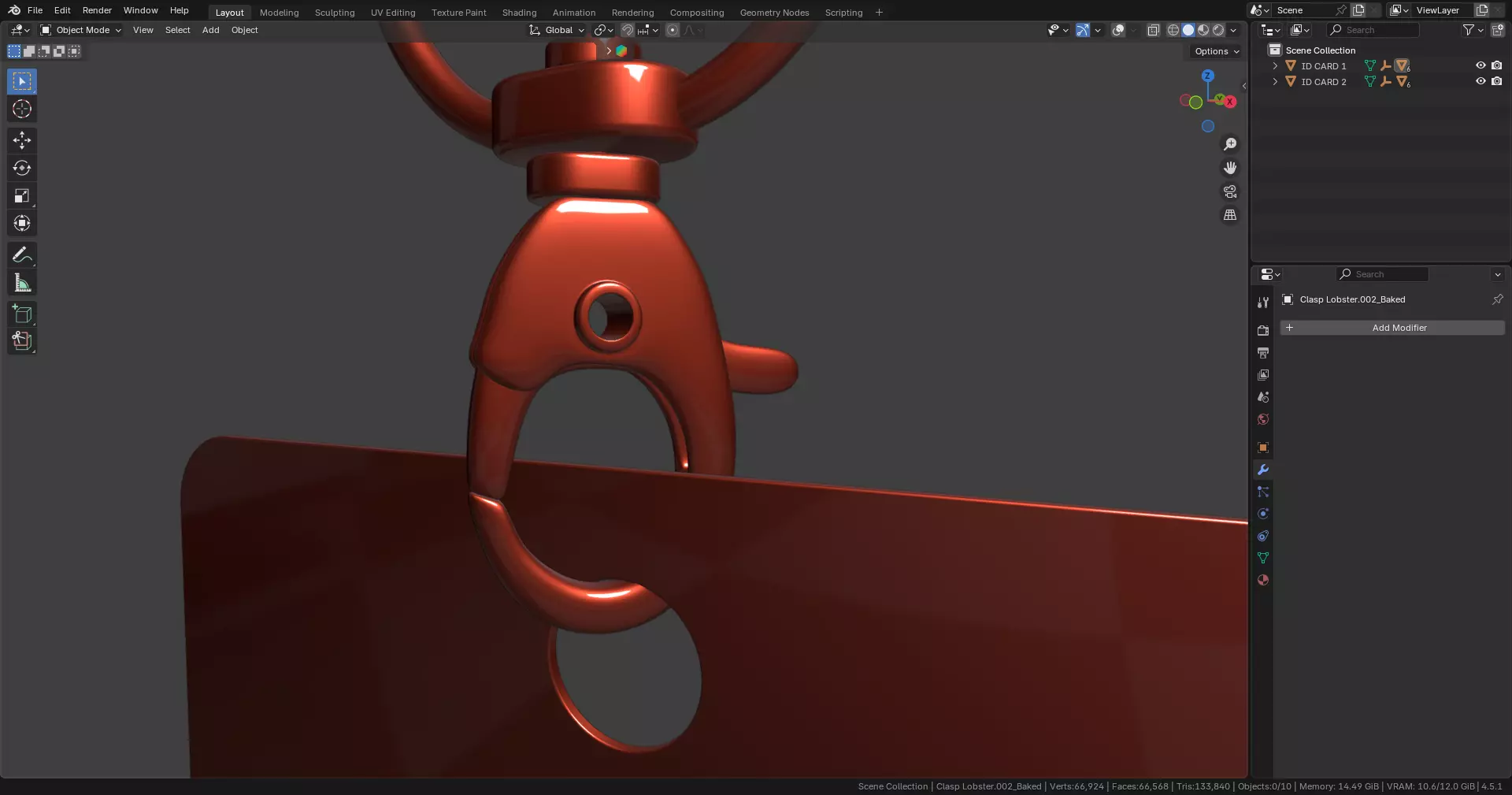 Two ID Cards Mockup 3D model_9