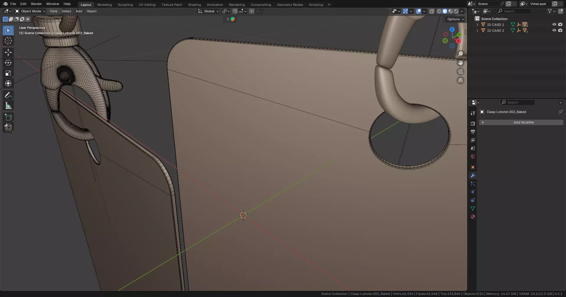 Two ID Cards Mockup 3D model_11