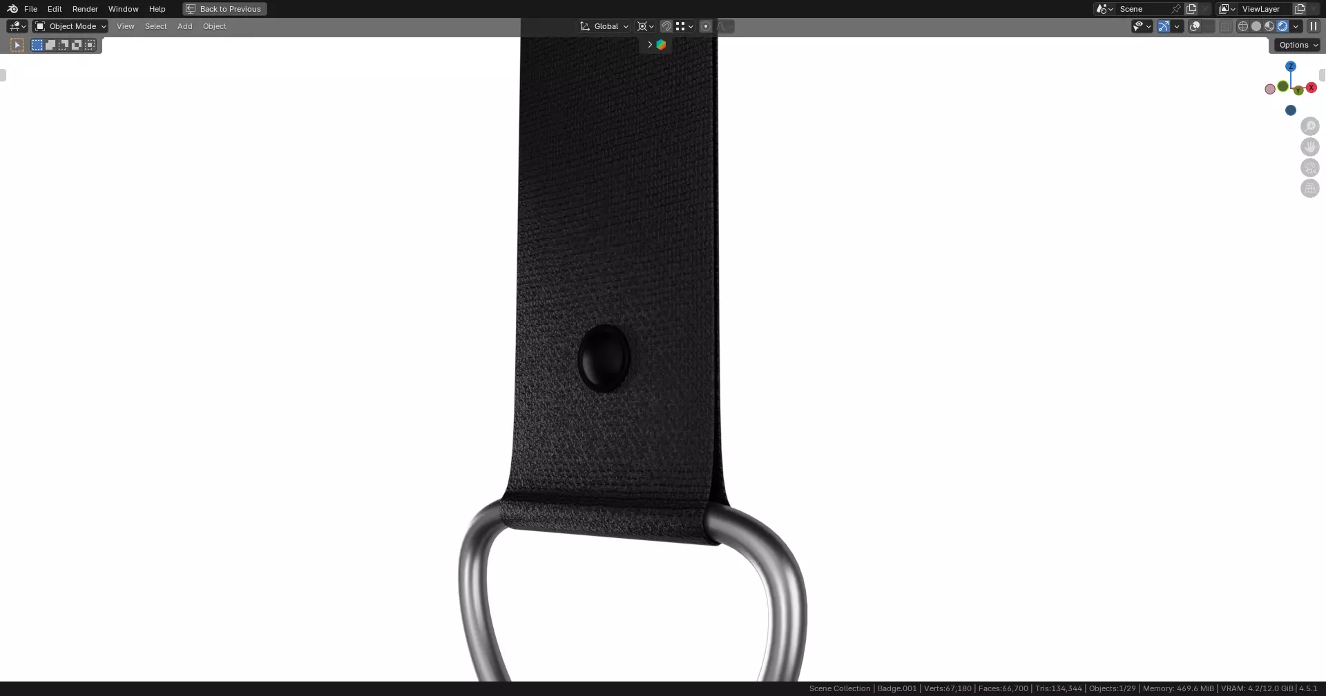 Two ID Cards Mockup 3D model_3