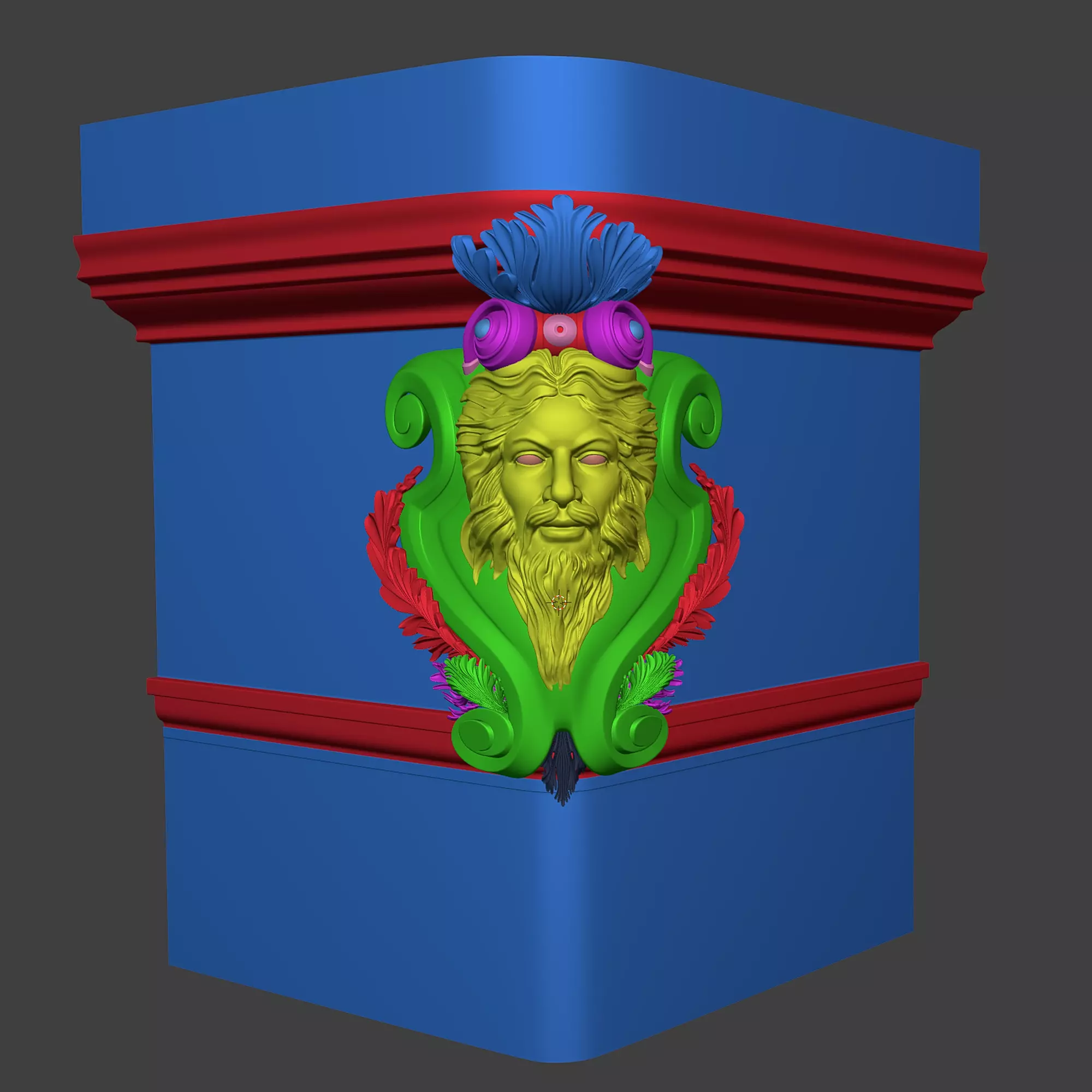 king console 3D model_5