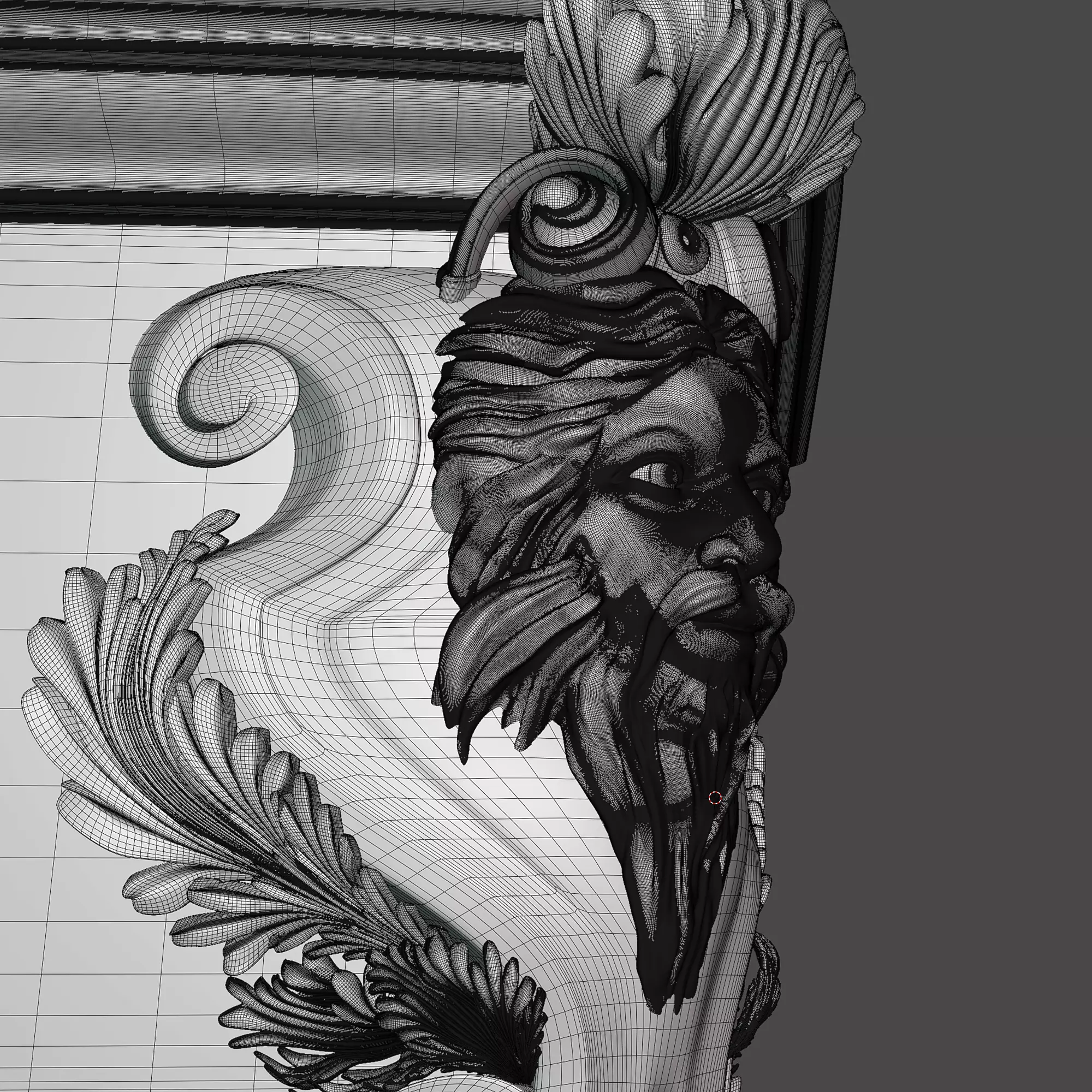 king console 3D model_8